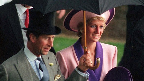 Charles and Diana at Royal Ascot in 1990.