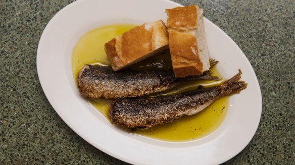 Sea-salty Western Australian sardines ($9).