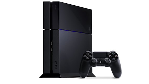 The PlayStation 4 gaming console.