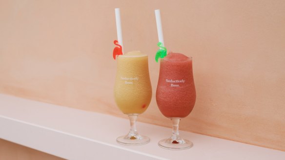 Tarty-sweet sour beer slushies at Philter Brewing's new Marrickville Springs rooftop bar