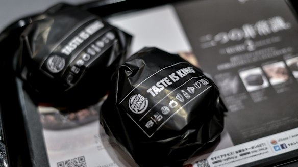 Eat in or takeaway: The Black burgers come nicely wrapped with matching black packaging.