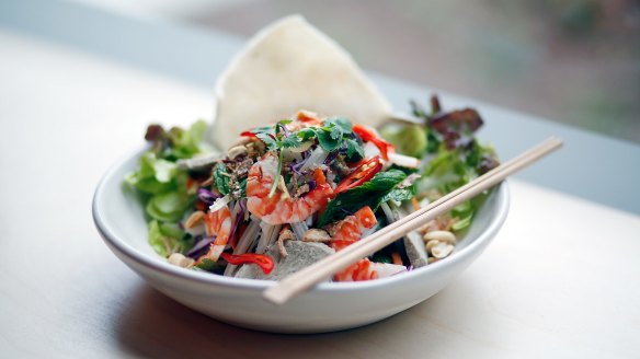Vietnamese prawn and pork salad.