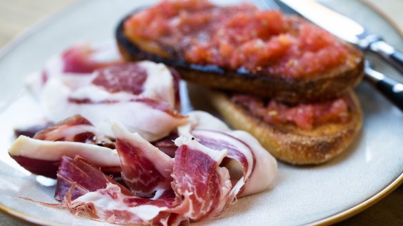 Go-to dish: Iberico cebo jamon (leg) with pan con tomate (tomato bread).