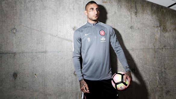Keeping straight: Western Sydney Wanderers striker Kerem Bulut.