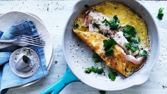 Back to basics: Neil Perry's ham omelette.