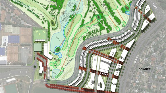 The Yowani Golf Club has revealed plans to build up to 1200 homes on the eastern edge of its course where the clubhouse and car park now stand.