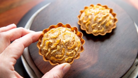 Snack of the year: Jerusalem artichoke tart with black truffle.