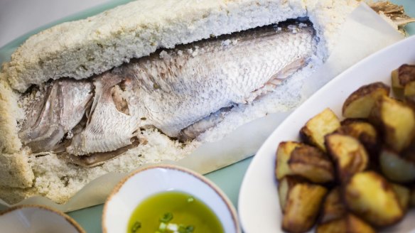 Go-to dish: Salt-baked snapper with roast potatoes.