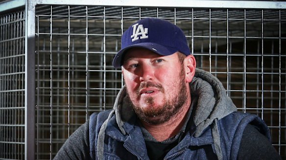 Greyhound breeder Toby Weekes, who has been charged with using a carriage service to menace, harass and offend.