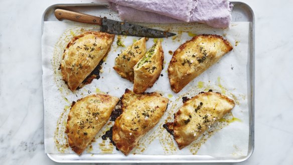 Helen Goh's broccoli and miso pasties.