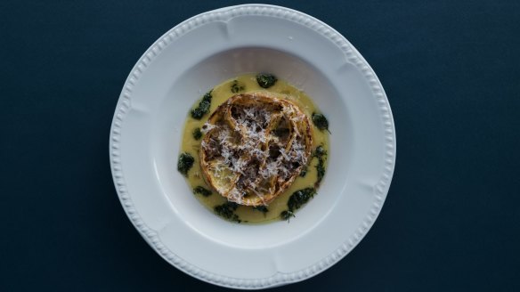 Lasagnetta with white ossobuco ragu and gremolata.