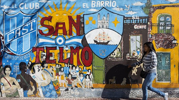 Buenos Aires' oldest neighbourhood, San Telmo, is a vibrant cultural district. 