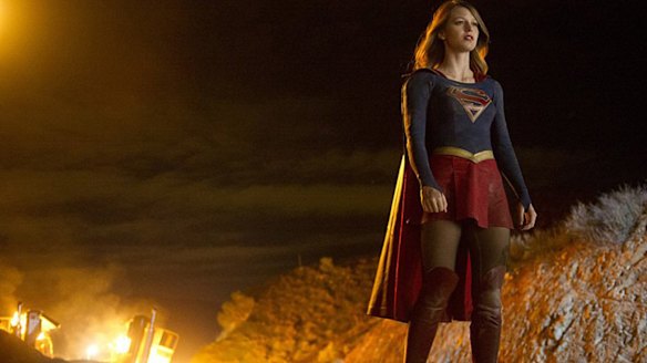 Melissa Benoist as Supergirl.