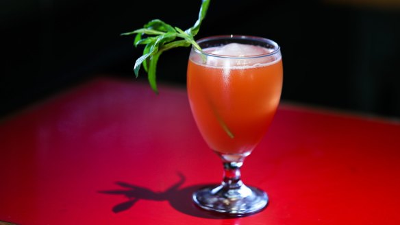 Dominican agua fresca featuring buttery Brugal Anejo rum and refreshing watermelon juice.