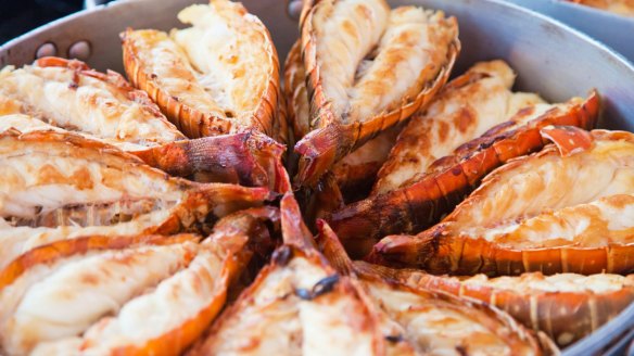 Apples can be hard to find, but you can dine like royalty on local crustaceans.