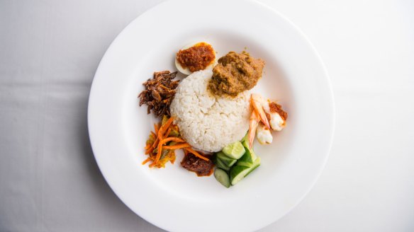 Pick, mix and be merry: nasi lemak at Temasek.