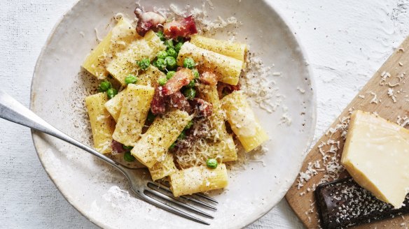 Midweek winner: This creamy rigatoni is on regular rotation in Julia Busuttil Nishimura's house.
