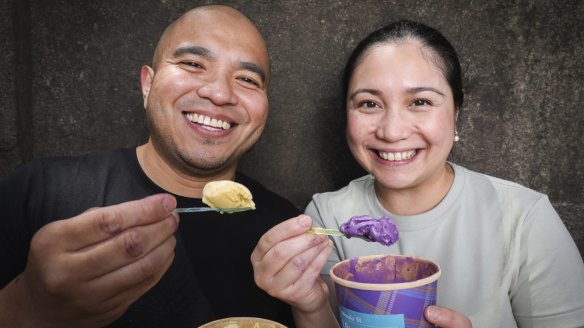 Husband-and-wife team Chester and Michelin Dapo started making Filipino ice-cream in 2019 when their young son was having teething problems.