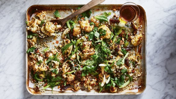 This cauliflower salad can be made up to 2 hours ahead of time.