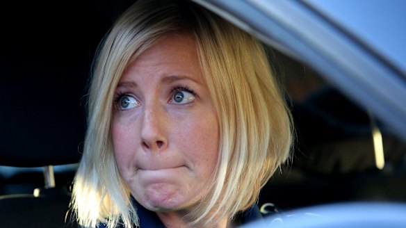 Sally Faulkner talks to the media after returning to Australia in the wake of a botched kidnapping attempt in Lebanon.