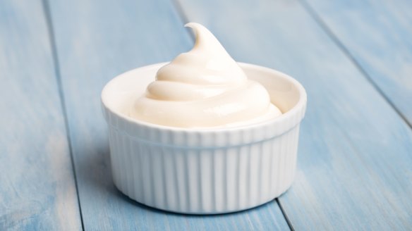 Cooking egg yolk in an emulsion before making mayonnaise reduces the risk of food poisoning.