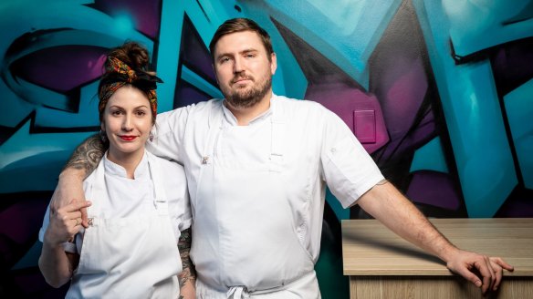 Joy restaurant in Brisbane is run by chefs Sarah and Tim Scott.