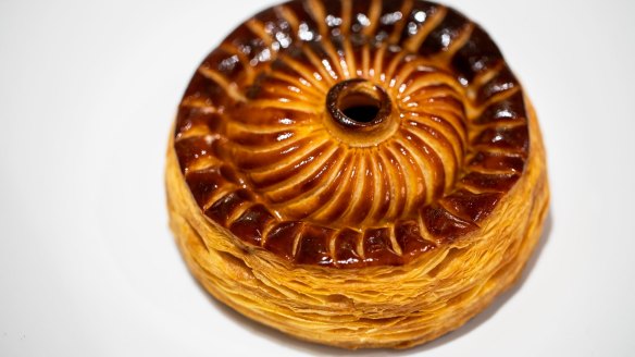 The star pithivier from LuMi's degustation menu is filled with wagyu brisket at Lode. 