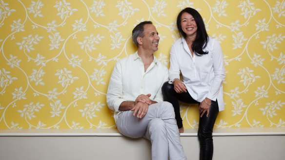 Ottolenghi with colaborator and Good Food recipe columnist Helen Goh.