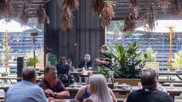 Red Gum BBQ is housed in a former mechanics shed in Red Hill.