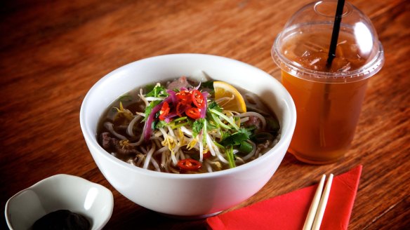 Pho on the go: An offering from Rolld Randwick.