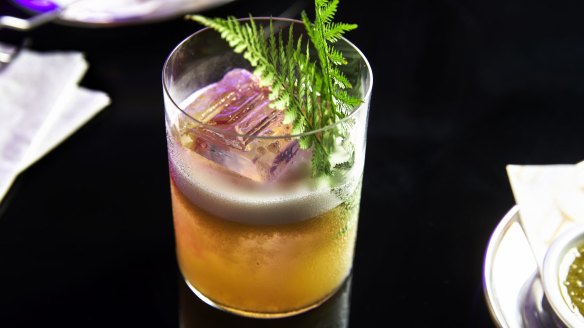 The Te Quiero cocktail combines gold kiwifruit, tequila, apricot brandy and Yellow Chartreuse.