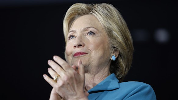 Democratic presidential candidate Hillary Clinton in California on Thursday. 