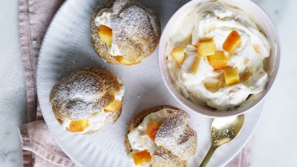 Peaches and cream puffs.