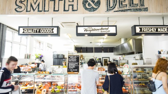 The revamped interior of Smith & Deli in Fitzroy.