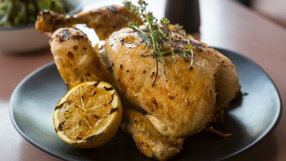 Lemon and thyme roast chicken.