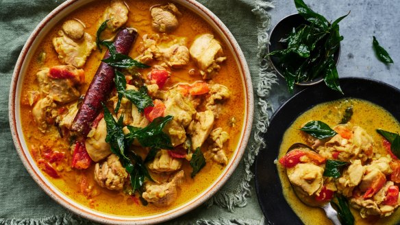 Sri Lankan chicken curry.