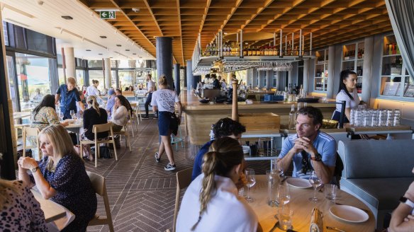 Stokehouse Pasta & Bar is casual but not raucous, with an effortless beach house feel.