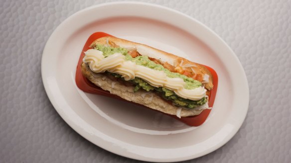 Completo (hot dog) from La Paula in Fairfield.
