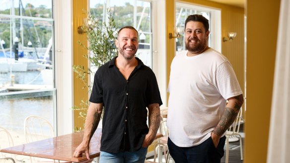 Restaurant manager Adam George (left) and head chef Sam McCallum.