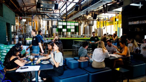 Atomic Beer Project in Redfern is part microbrewery, part co-working space. 