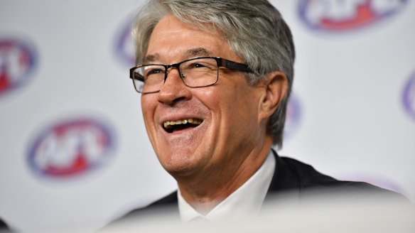 Retiring AFL chairman Mike Fitzpatrick.
