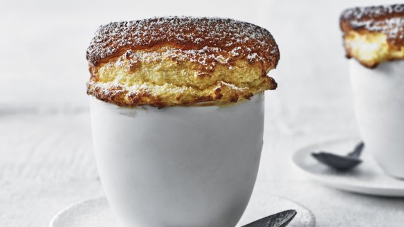 Orange juice souffle.