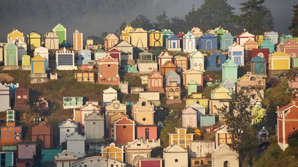The famous Chichicastenango cemetery.