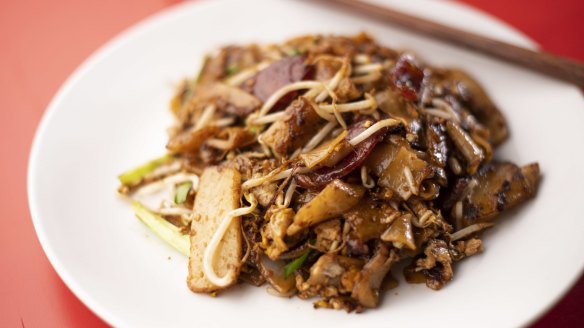 The wok-scorchy, lup cheong-loaded char kway teow.