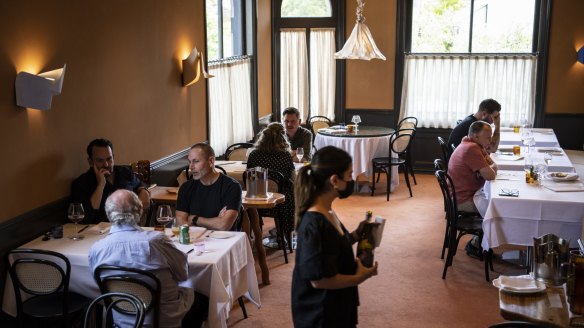 Upstairs, downstairs: Ursula's two levels of dining are a fusion of old and new.
