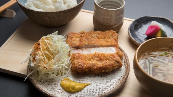 Pork tonkatsu set at Ima.