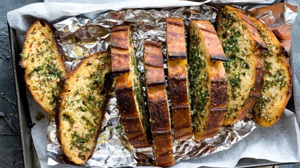 Garlicky goodness: Its mouth-watering flavour quickly gained favour to make garlic bread one of Australia's national dishes.