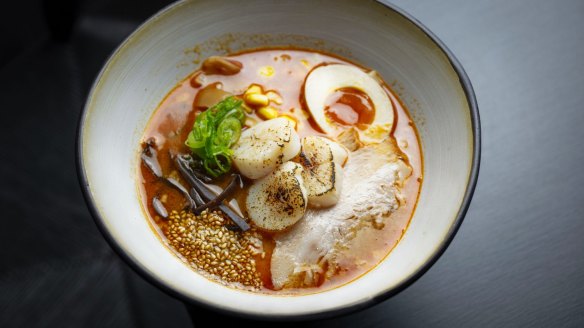 Chilli miso butter chicken ramen.