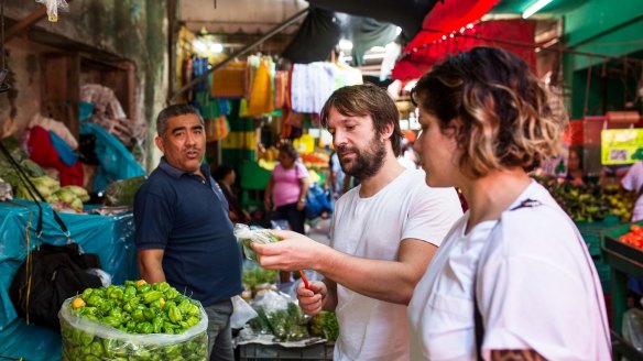 Mexican food delivers a slap to the face of flavour, says Rene Redzepi (centre).