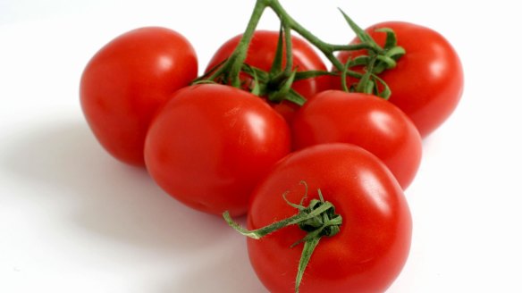 Vine-ripened tomatoes.